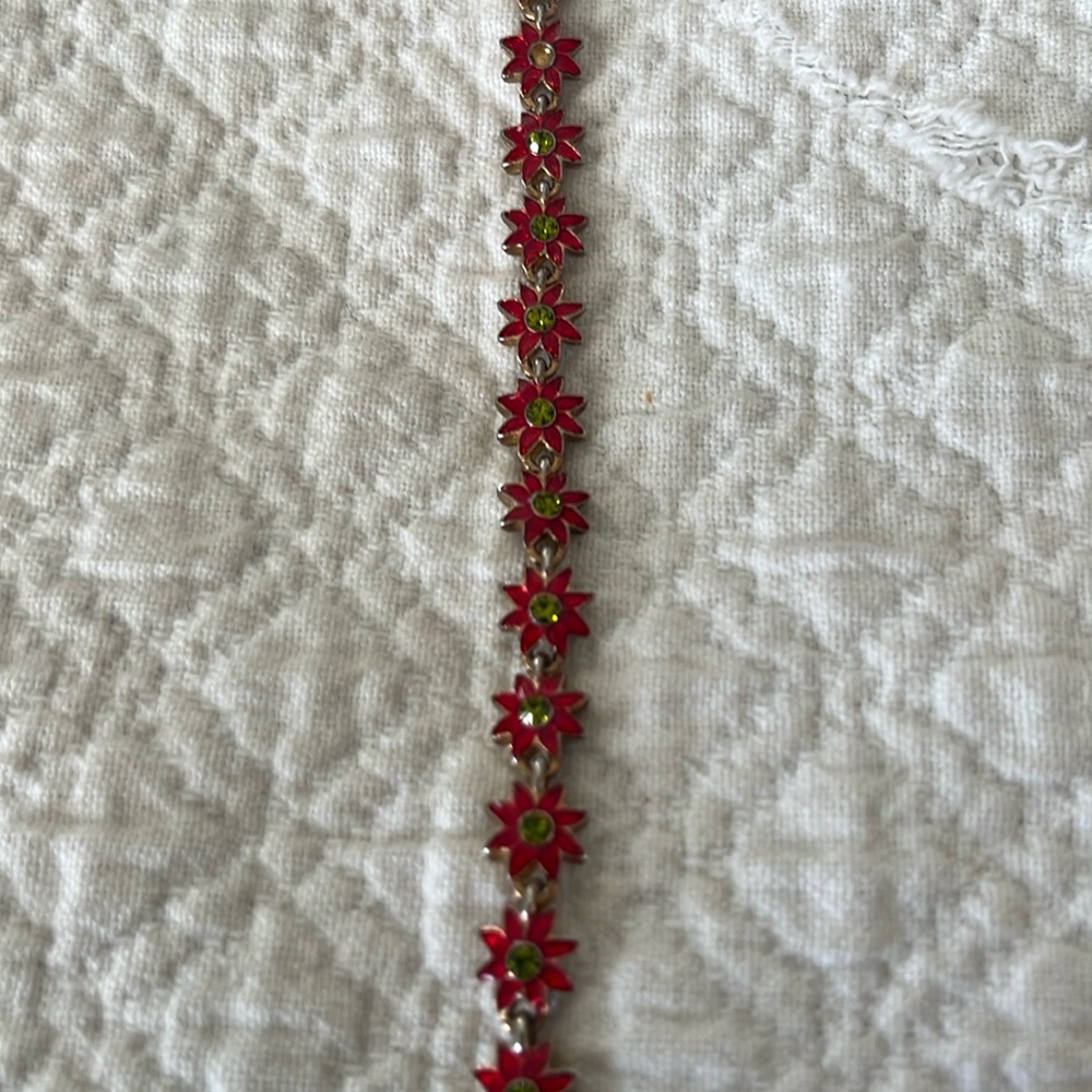 Poinsettia bracelet